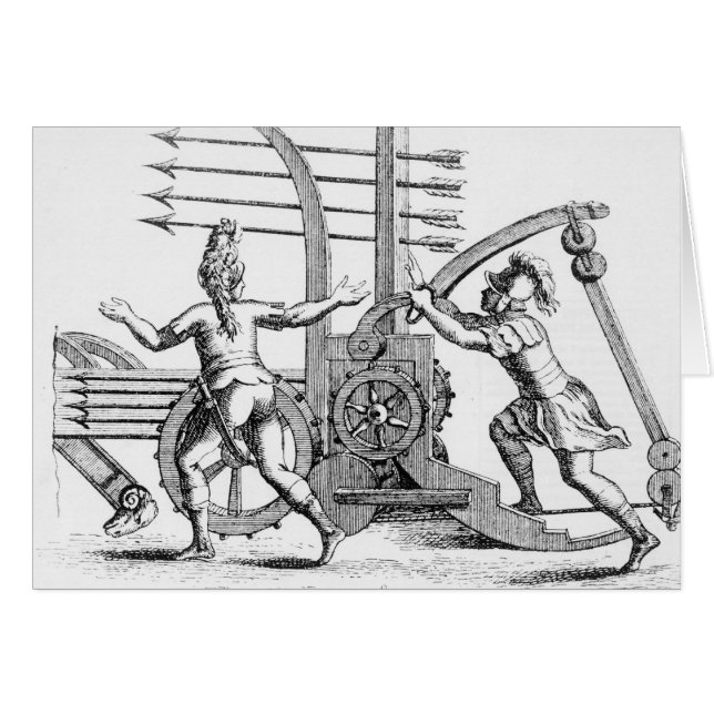 Roman war machine for firing spears (Front Horizontal)
