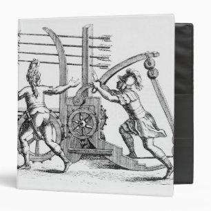 Roman war machine for firing spears binder