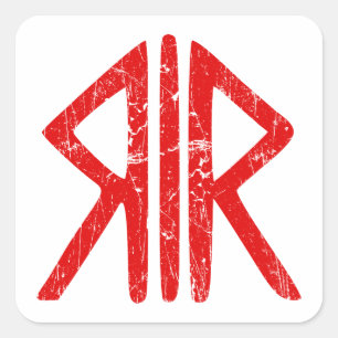 Roman Way Gods religion symbol ancient antiquity h Square Sticker