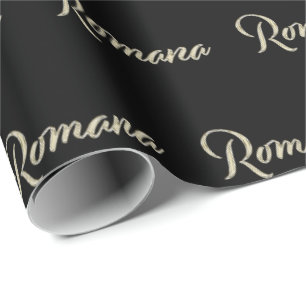 Romana white gold Handwriting Gift Paper