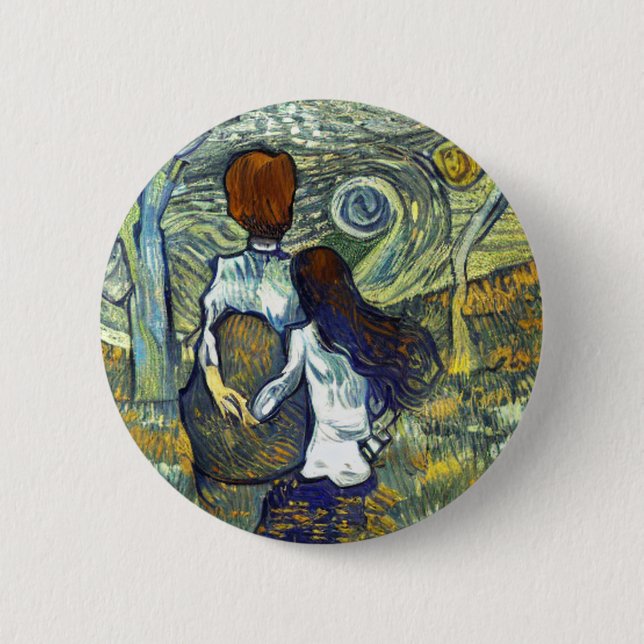 ROMANCE 2 INCH ROUND BUTTON (Front)