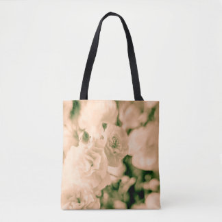 Romance and Ruffles Carnations floral design totes