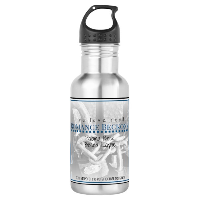 Romance Beckons Stamped Water Bottle (Front)