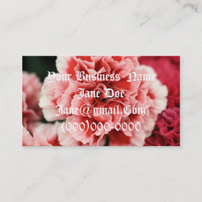 Romance business card (Front)