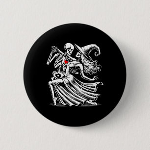 Romance Dance With Witch  2 Inch Round Button
