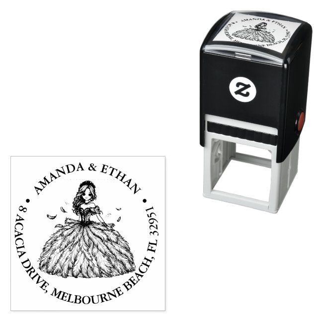 Romance Enchanting Anime Wedding Self-inking Stamp (In Situ)