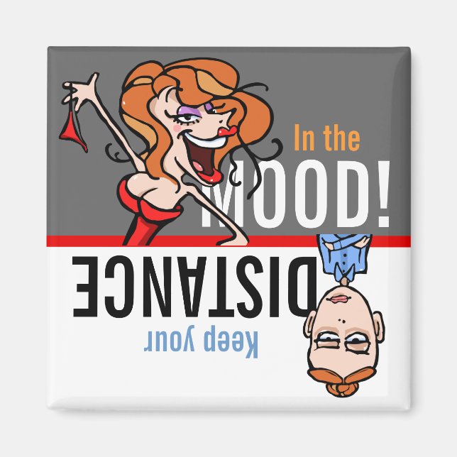 Romance? In the Mood or Keep your distance! Magnet (Front)