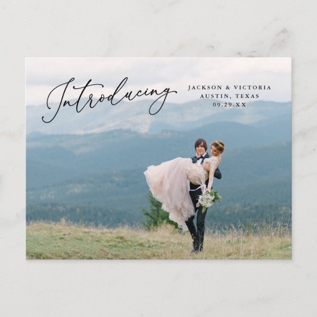 Romance Introducing Elopement Postcard (Front)