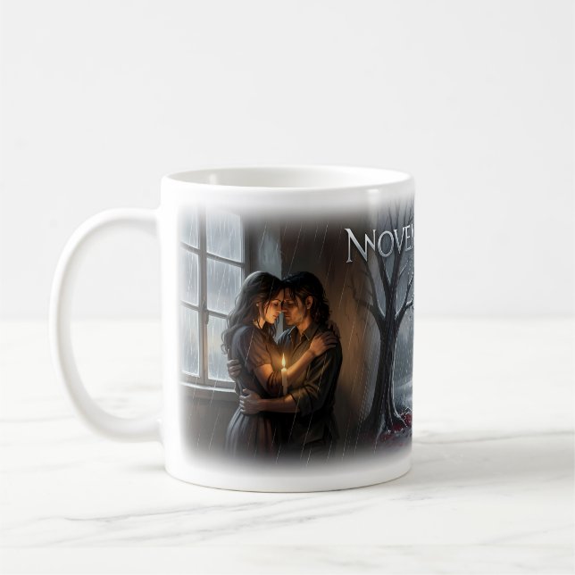 Romance Mélancolique de Novembre Pluie Mug Art (Gauche)