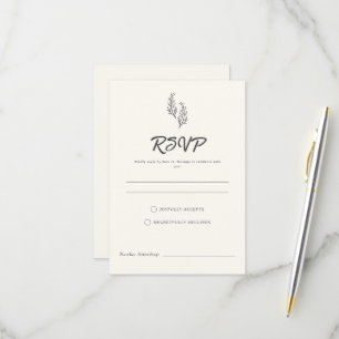 Romance Moderne du Désert Bohème Carton RSVP