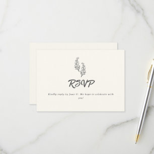 Romance Moderne du Désert Bohème Carton RSVP