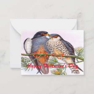 Romance Of Bird When Valentine's Day Card