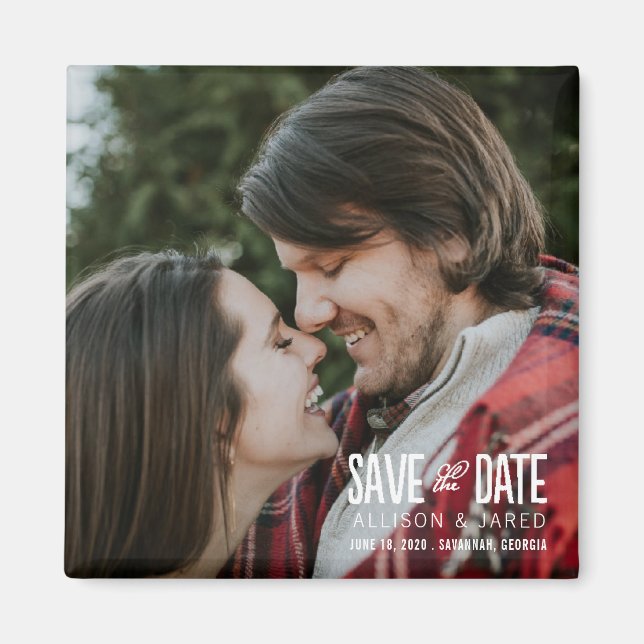 Romance Save the Date Magnet (Front)