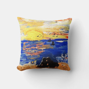 Romance SF Painting Throw Pillow
