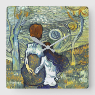 ROMANCE SQUARE WALL CLOCK