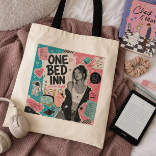 Romance Trope One Bed Inn Reader Tote Bag