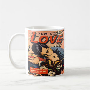 Romance Vintage Comic Book Design Coffee Mug Cup