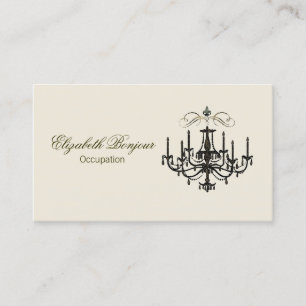 Romance with a Chandelier ~ Business Cards