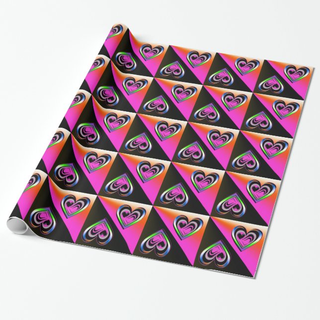 Romance Wrapping Paper (Unrolled)