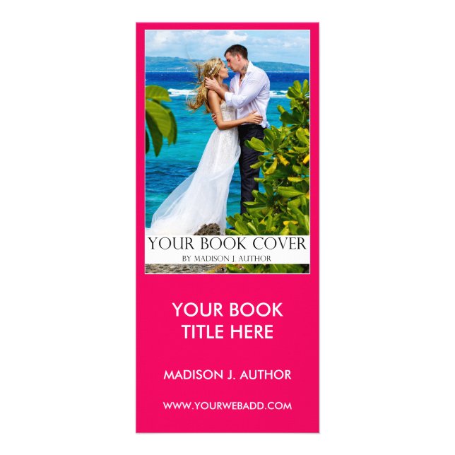 Romance Writer Book Cover | Author Photo Back Pk Rack Card (Front)