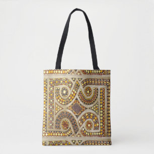 Romanesque Tile Pattern Tote Bag