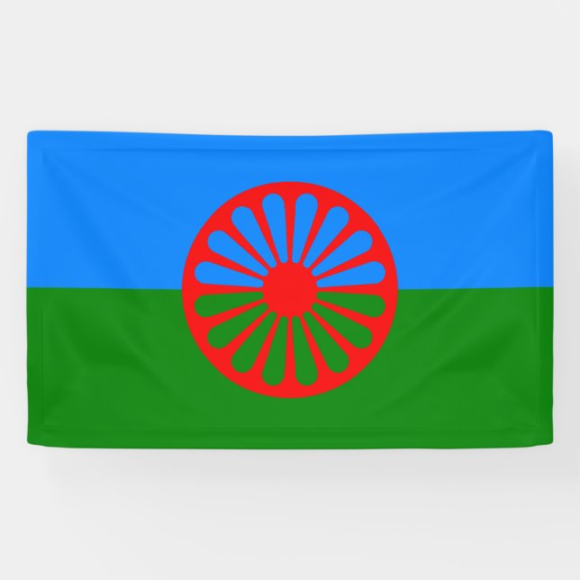Romani Flag Banner (Horizontal)