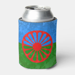 Romani flag can cooler