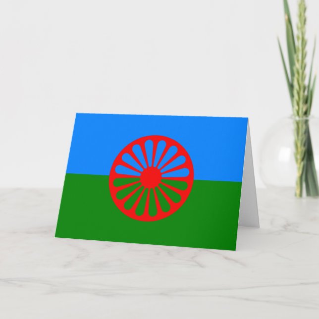Romani Flag Card (Front)