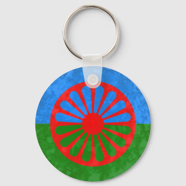 Romani flag keychain (Front)