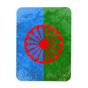 Romani flag magnet