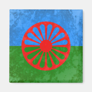 Romani flag magnet