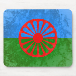Romani flag mouse pad