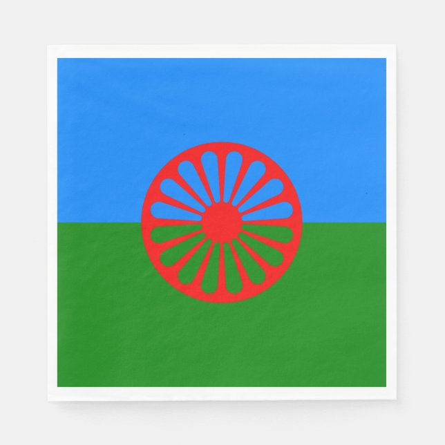 Romani Flag Napkin (Front)