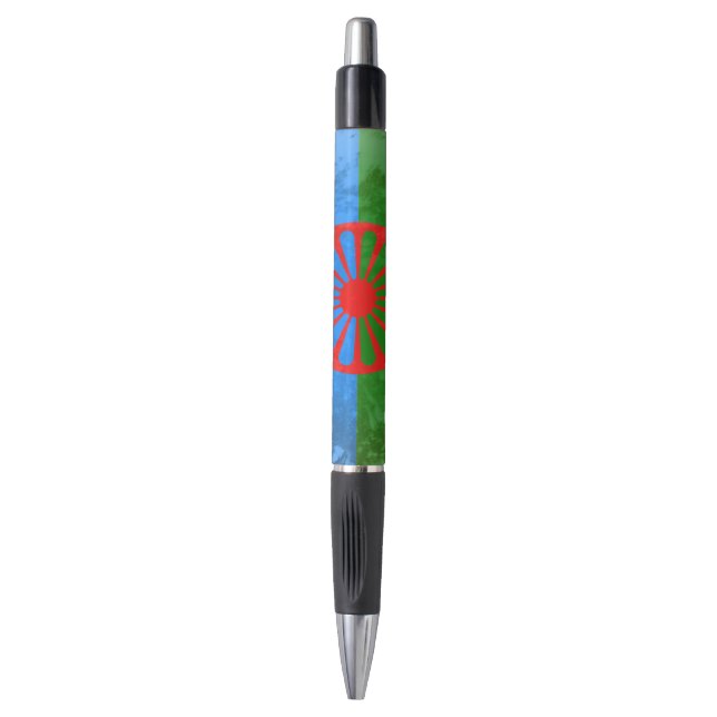 Romani flag pen (Front Vertical)