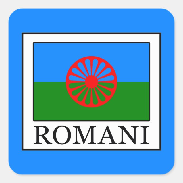 Romani Square Sticker (Front)