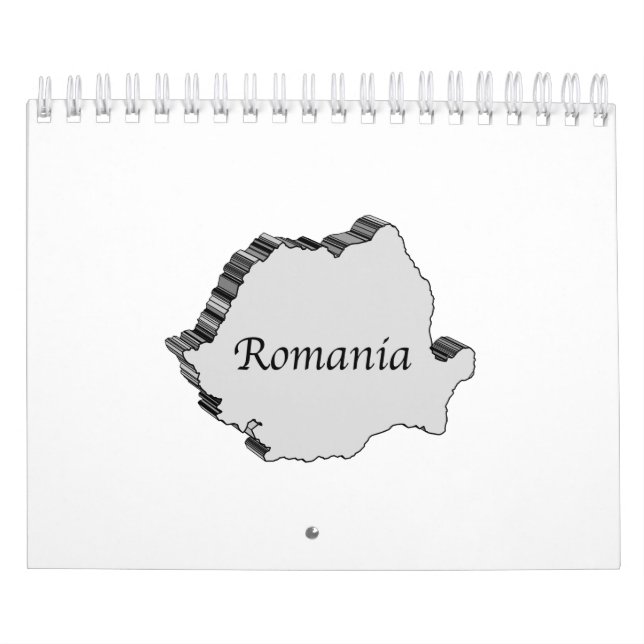 Romania 3D Map Calendar (Cover)