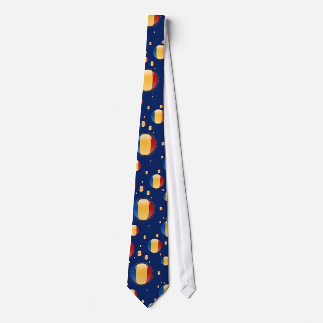 Romania Bubble Flag Tie (Front)