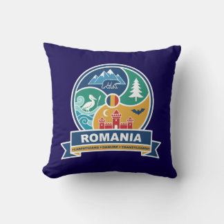 Romania Carpathians Danube Transylvania Throw Pillow