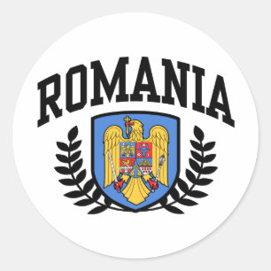 Romania Classic Round Sticker