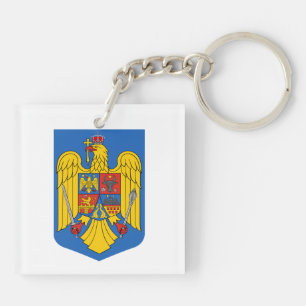 Romania country coat arms symbol emblem flag keychain