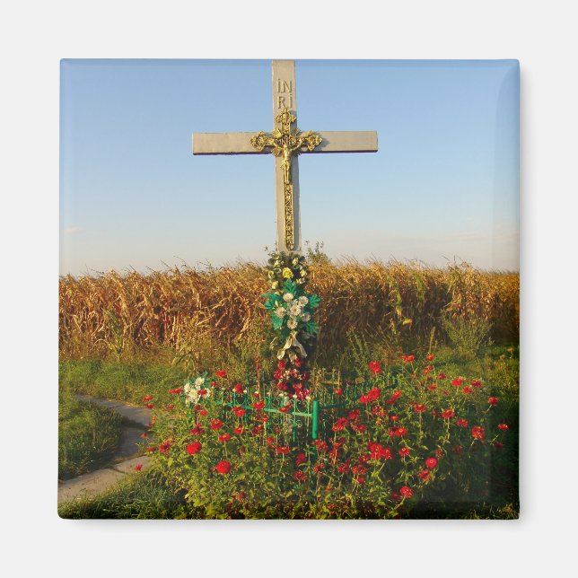 Romania, Crucifix,wayside shrine Magnet (Front)