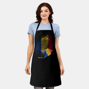 Romania flag apron