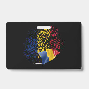 Romania flag badge