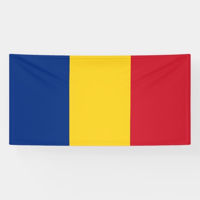 Romania Flag Banner (Horizontal)