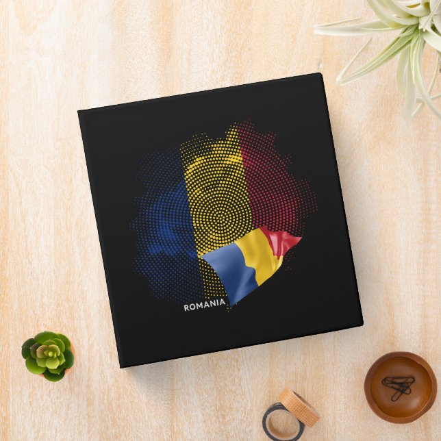 Romania flag binder (In Situ)