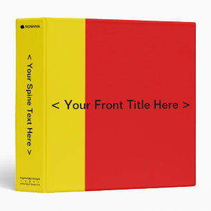 Romania Flag Binder
