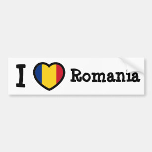 Romania Flag Bumper Sticker