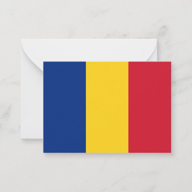Romania flag card (Front)