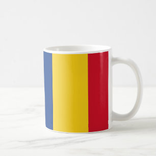 Romania Flag Ceramic Coffee Mug