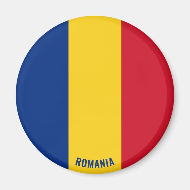 Romania Flag Charming Patriotic Magnet (Front)